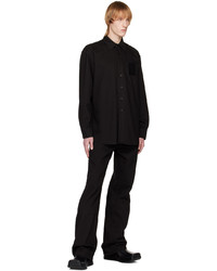 Chemise en jean noire Raf Simons