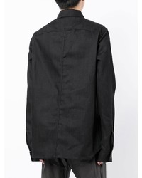 Chemise en jean noire Rick Owens DRKSHDW