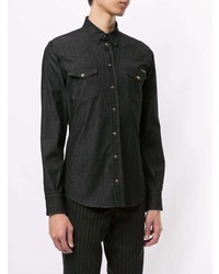 Chemise en jean noire Dolce & Gabbana