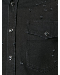 Chemise en jean noire Givenchy