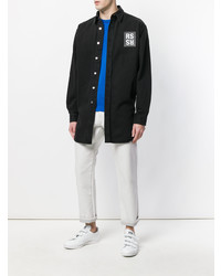 Chemise en jean noire Raf Simons