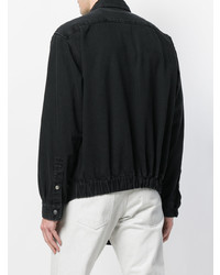 Chemise en jean noire Raf Simons