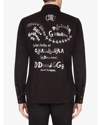 Chemise en jean noire Dolce & Gabbana