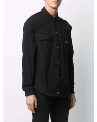 Chemise en jean noire Represent