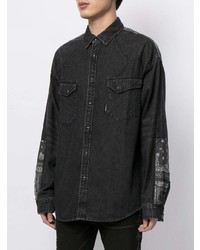 Chemise en jean noire FIVE CM