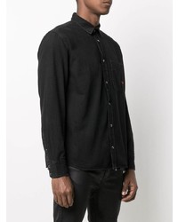 Chemise en jean noire Diesel