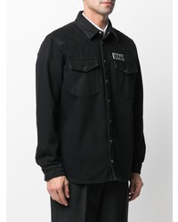 Chemise en jean noire Valentino