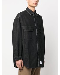 Chemise en jean noire WTAPS