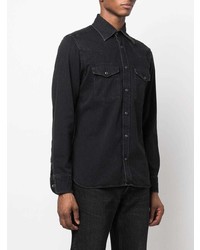 Chemise en jean noire Tom Ford