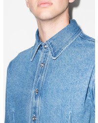 Chemise en jean ornée bleue Gmbh