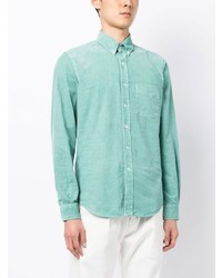 Chemise en jean turquoise Aspesi