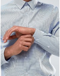 Chemise en pied-de-poule bleu clair Ben Sherman