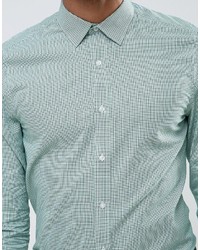 Chemise en pied-de-poule vert menthe Ben Sherman