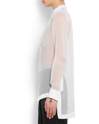 Chemise en soie blanche Givenchy