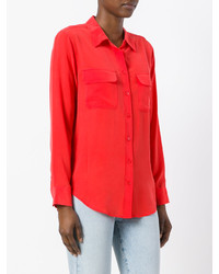 Chemise en soie rouge Equipment