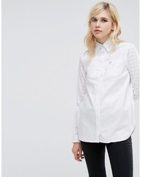 Chemise en vichy blanche Fred Perry