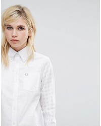 Chemise en vichy blanche Fred Perry
