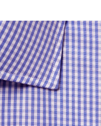 Chemise en vichy bleu clair Turnbull & Asser