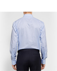 Chemise en vichy bleu clair Charvet