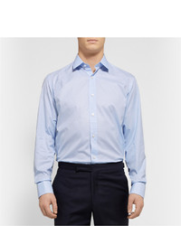 Chemise en vichy bleu clair Charvet