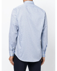 Chemise géométrique bleu clair Etro