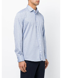 Chemise géométrique bleu clair Etro