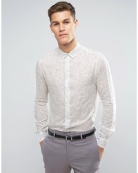 Chemise imprimée blanche Asos