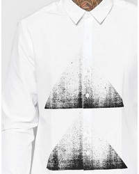 Chemise imprimée blanche Asos