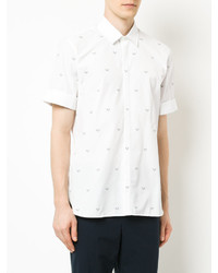 Chemise imprimée blanche Neil Barrett