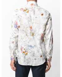 Chemise imprimée blanche Etro