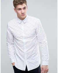 Chemise imprimée blanche Jack and Jones