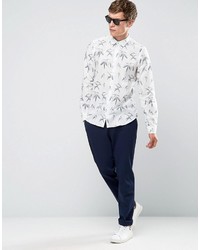 Chemise imprimée blanche Paul Smith