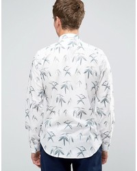 Chemise imprimée blanche Paul Smith