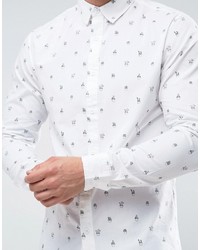 Chemise imprimée blanche ONLY & SONS