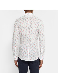 Chemise imprimée blanche Richard James