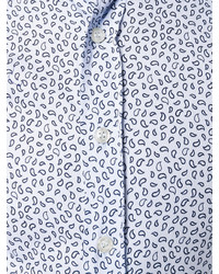 Chemise imprimée bleu clair Etro