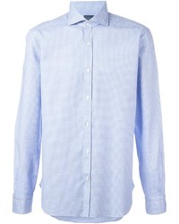 Chemise imprimée bleu clair Barba