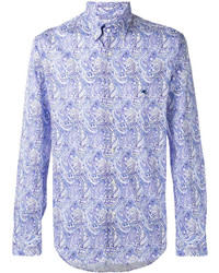 Chemise imprimée bleu clair Etro