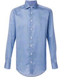 Chemise imprimée bleu clair Etro