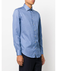 Chemise imprimée bleu clair Etro