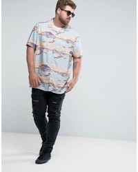 Chemise imprimée bleu clair Asos