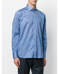 Chemise imprimée bleu clair Etro