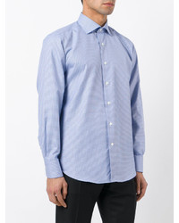 Chemise imprimée bleu clair Canali