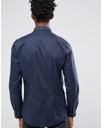 Chemise imprimée bleu marine Paul Smith