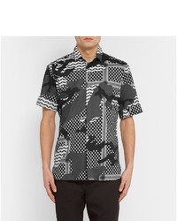 Chemise imprimée gris foncé Neil Barrett