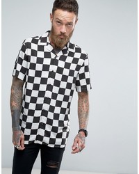 Chemise imprimée noire Asos