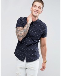 Chemise imprimée noire Asos