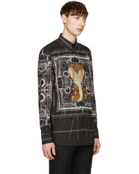 Chemise imprimée noire Givenchy