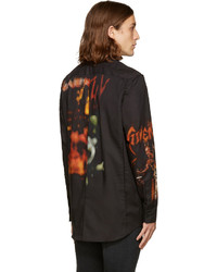 Chemise imprimée noire Givenchy