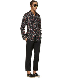 Chemise imprimée noire Dolce & Gabbana